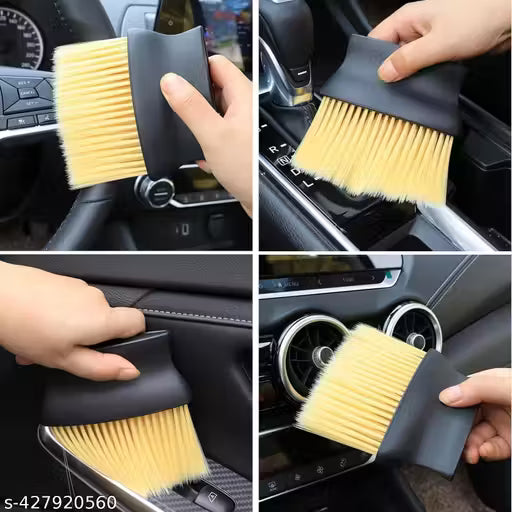 Winberg 2-Piece Car Detailing Brush Set – Soft Bristle Dusting Tools for Interior Cleaning, Dashboard & Vents – Premium Auto Detailing Kit