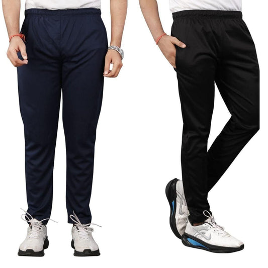 Combo 2 of Men's NS Lycra Track Pants