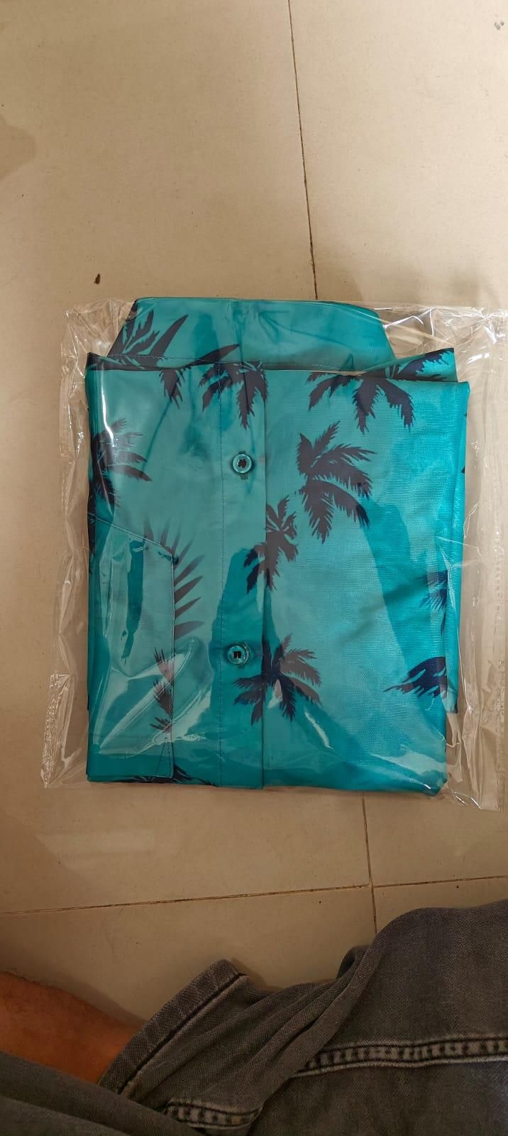 Oversize Men's Flower Shirt