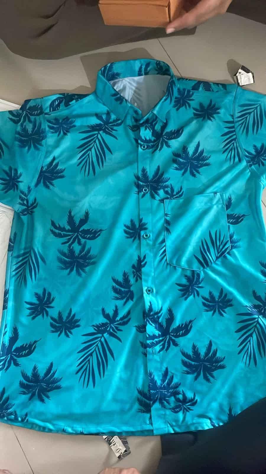 Oversize Men's Flower Shirt