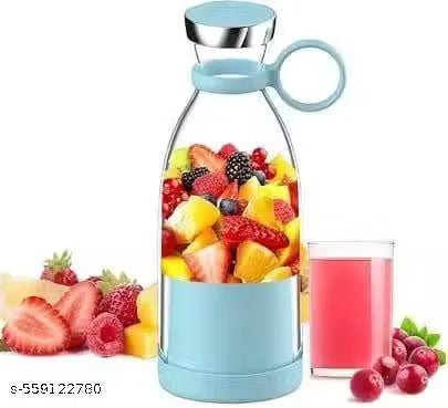 Portable Fruit Infuser Bottle (1L) – Sky Blue