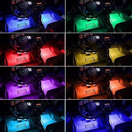 RGB LED Car Interior Strip Light Kit – Multicolor Atmosphere Lights  4X9