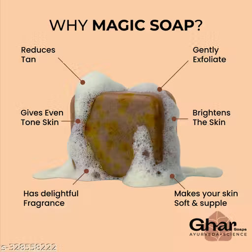 Ghar Soaps Magic Soap 300 GM Pack 3